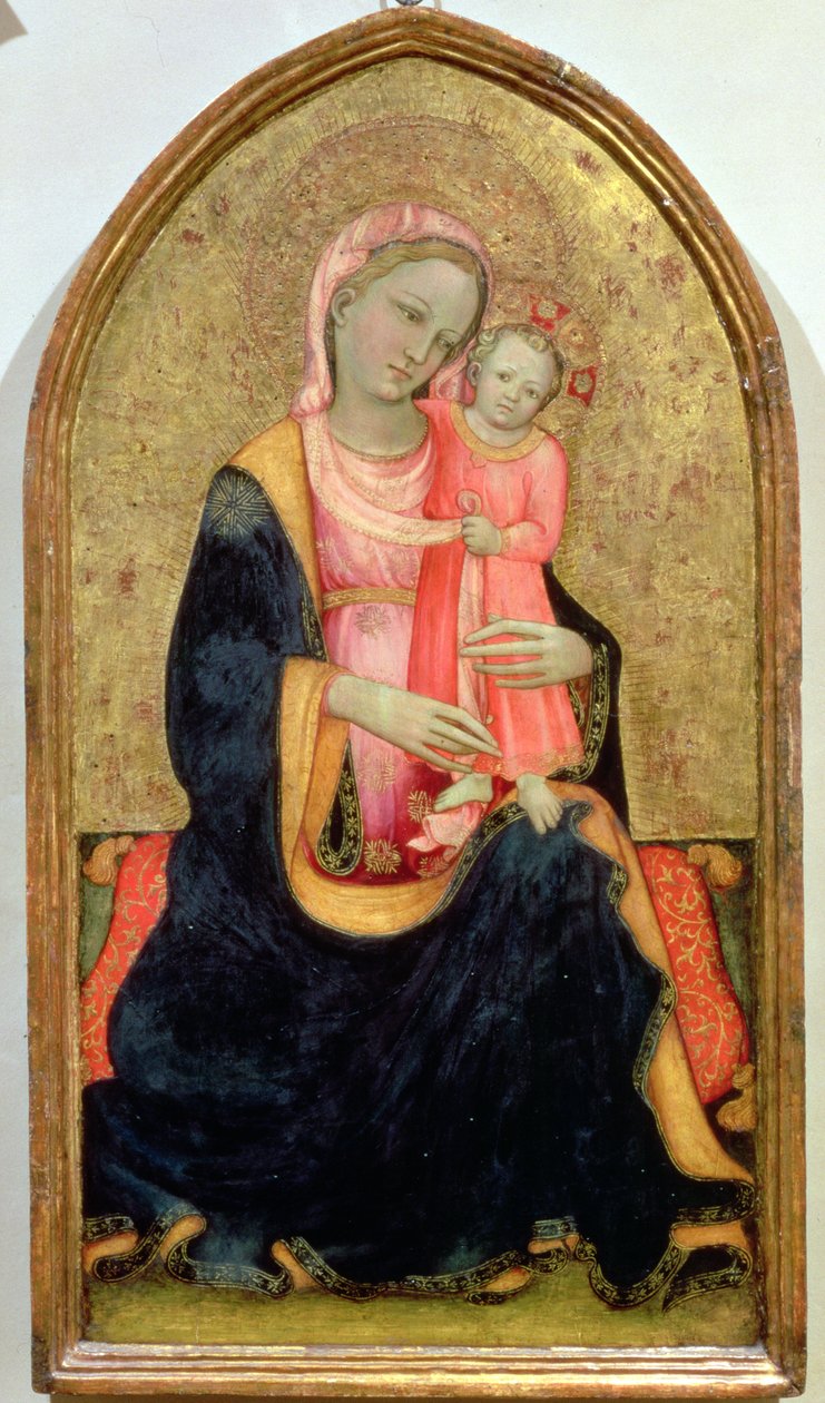 Alázat Madonna (tempera a panelen) alkotó: Rossello di Jacopo Franchi