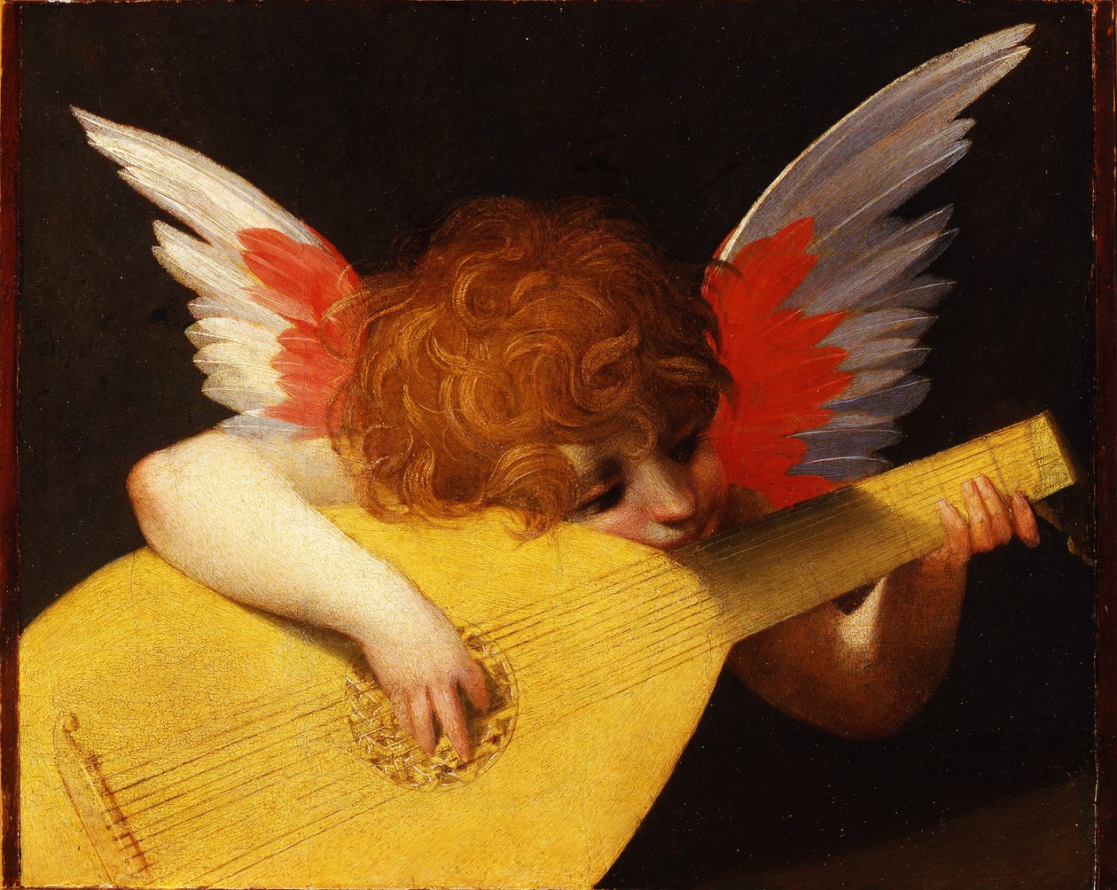 Zenés angyal, 1521 alkotó: Rosso Fiorentino