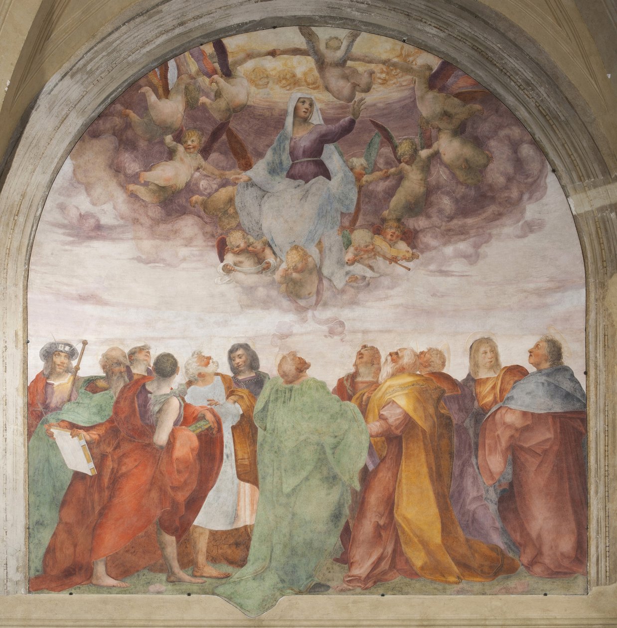 Boldogságos Szűz Mária mennybevétele alkotó: Rosso Fiorentino