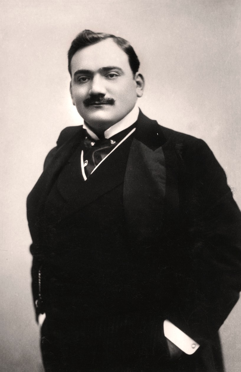 Enrico Caruso 1873-1921, olasz tenor, 1907. alkotó: Rotary Photo