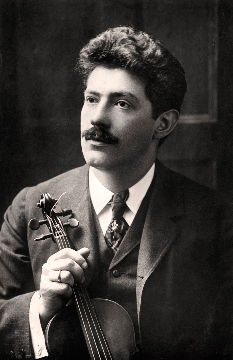 Fritz Kreisler 1875-1962, osztrák születésű amerikai hegedűművész és zeneszerző, 1907. alkotó: Rotary Photo
