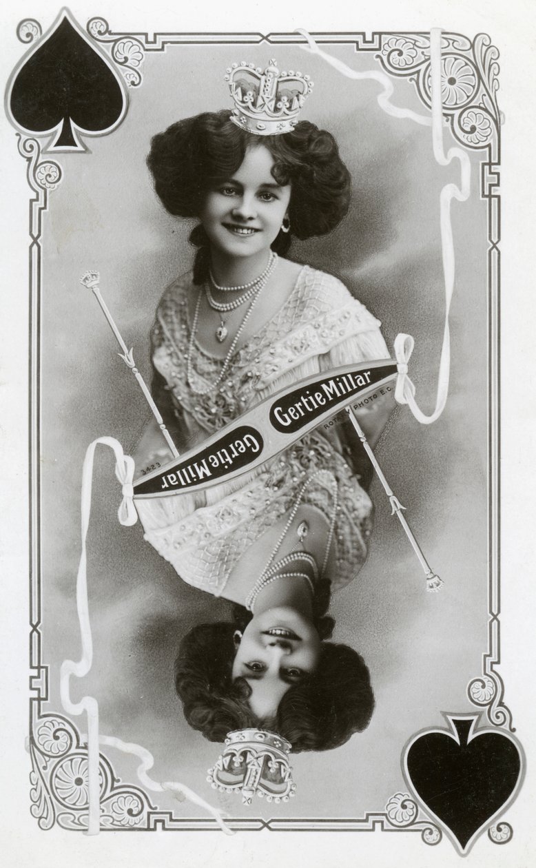 Gertie Millar brit színésznő és énekes, 1905. alkotó: Rotary Photo
