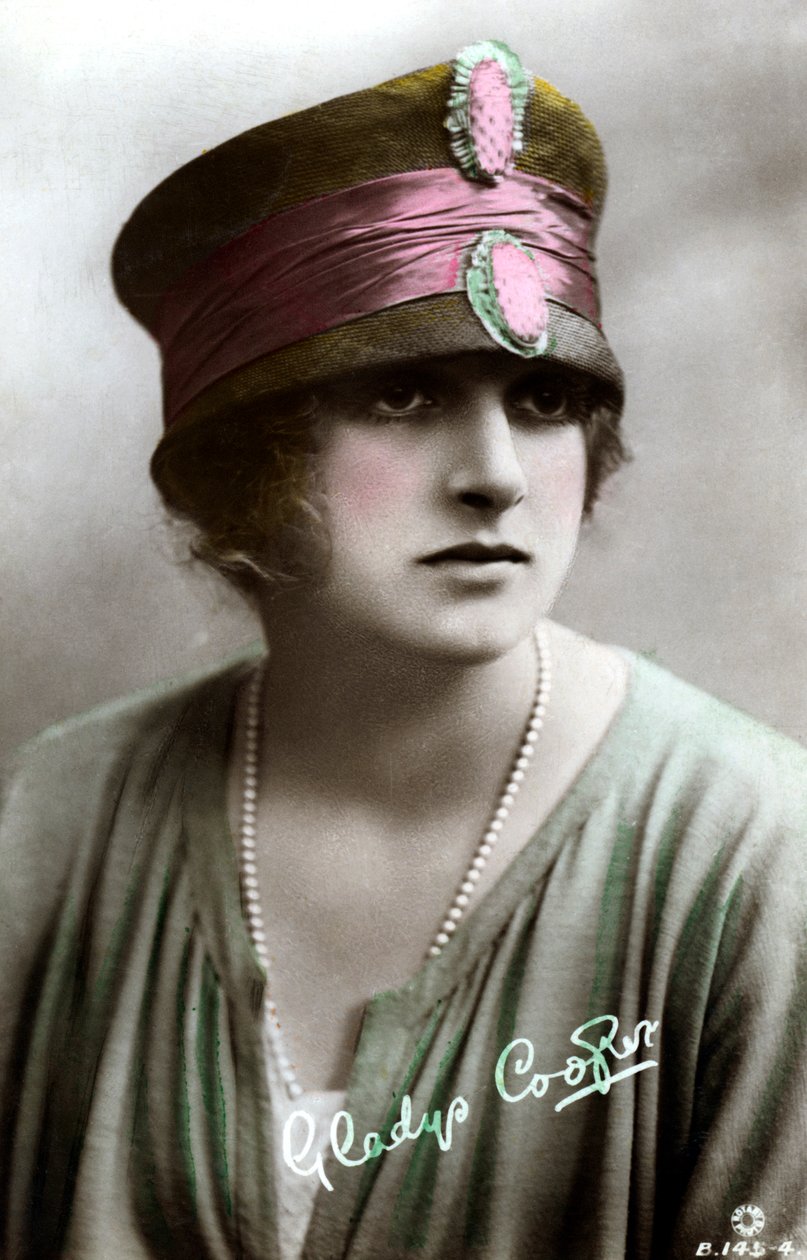 Gladys Cooper 1888-1971, angol színésznő, 20. század eleje. alkotó: Rotary Photo