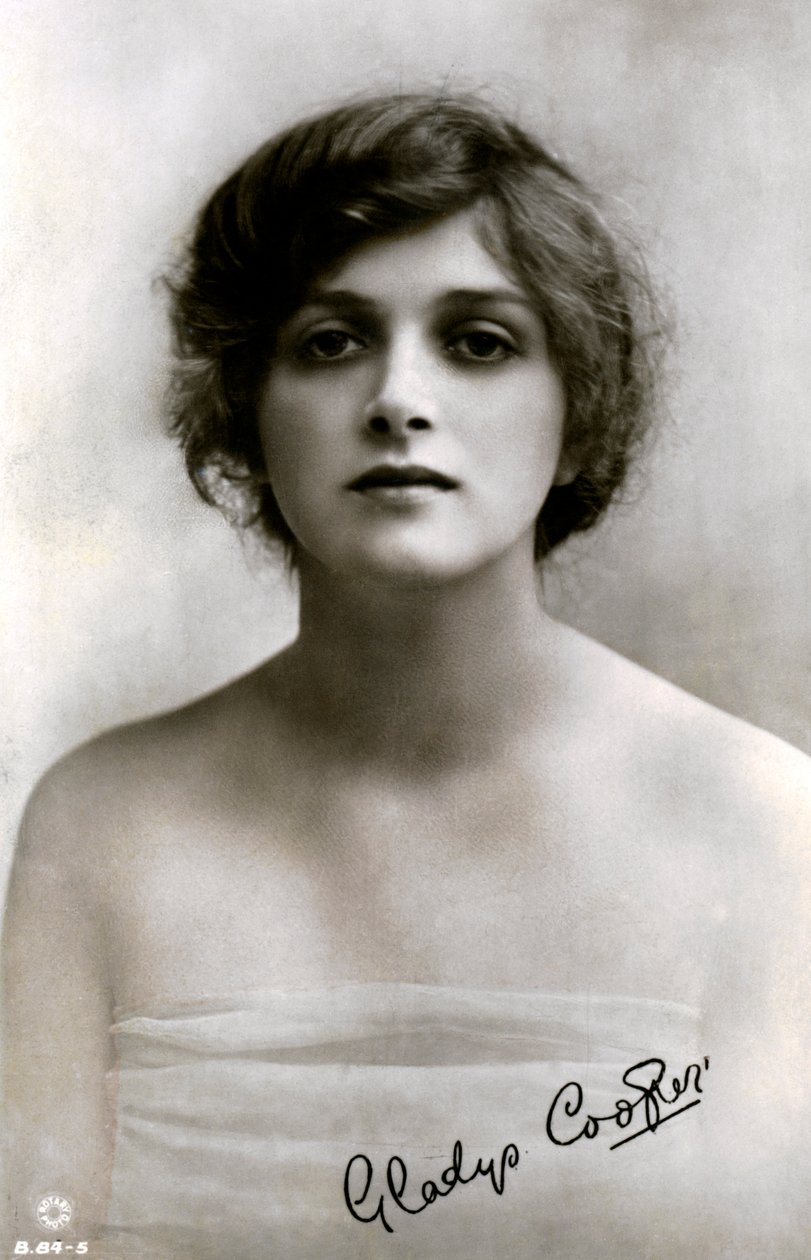 Gladys Cooper 1888-1971, angol színésznő, a XX. század elején. alkotó: Rotary Photo