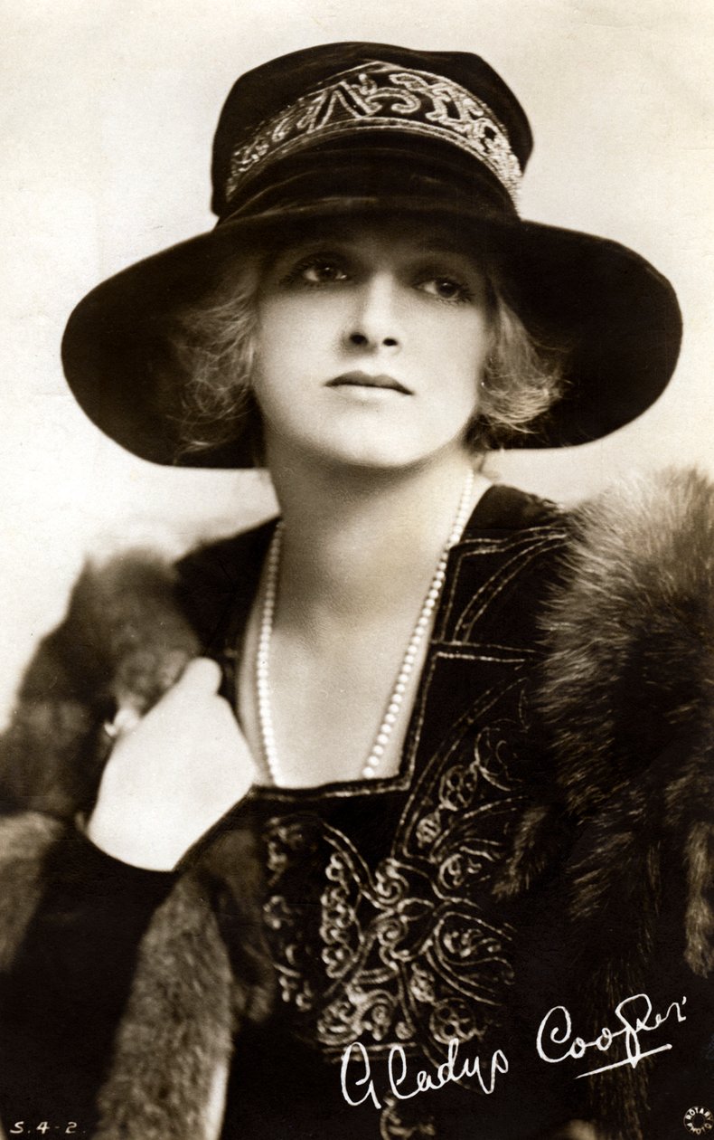 Gladys Cooper 1888-1971, angol színésznő, a XX. század elején. alkotó: Rotary Photo