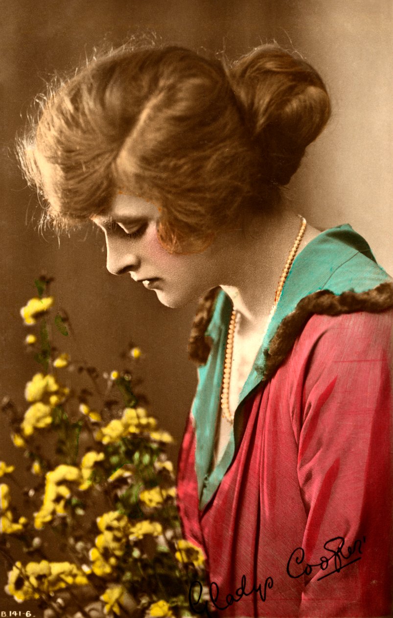 Gladys Cooper 1888-1971, angol színésznő, a XX. század elején. alkotó: Rotary Photo