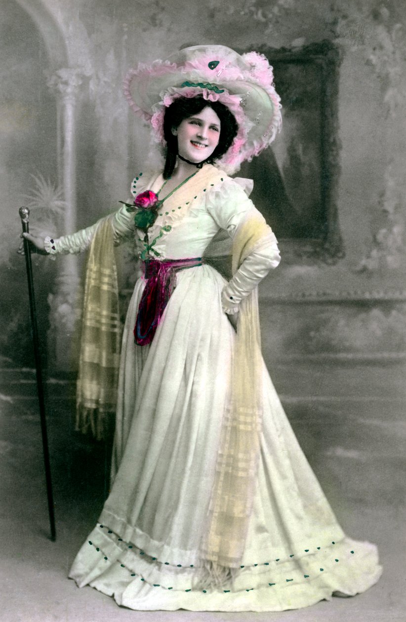 Zena Dare 1887-1975, angol színésznő, 1906. alkotó: Rotary Photo