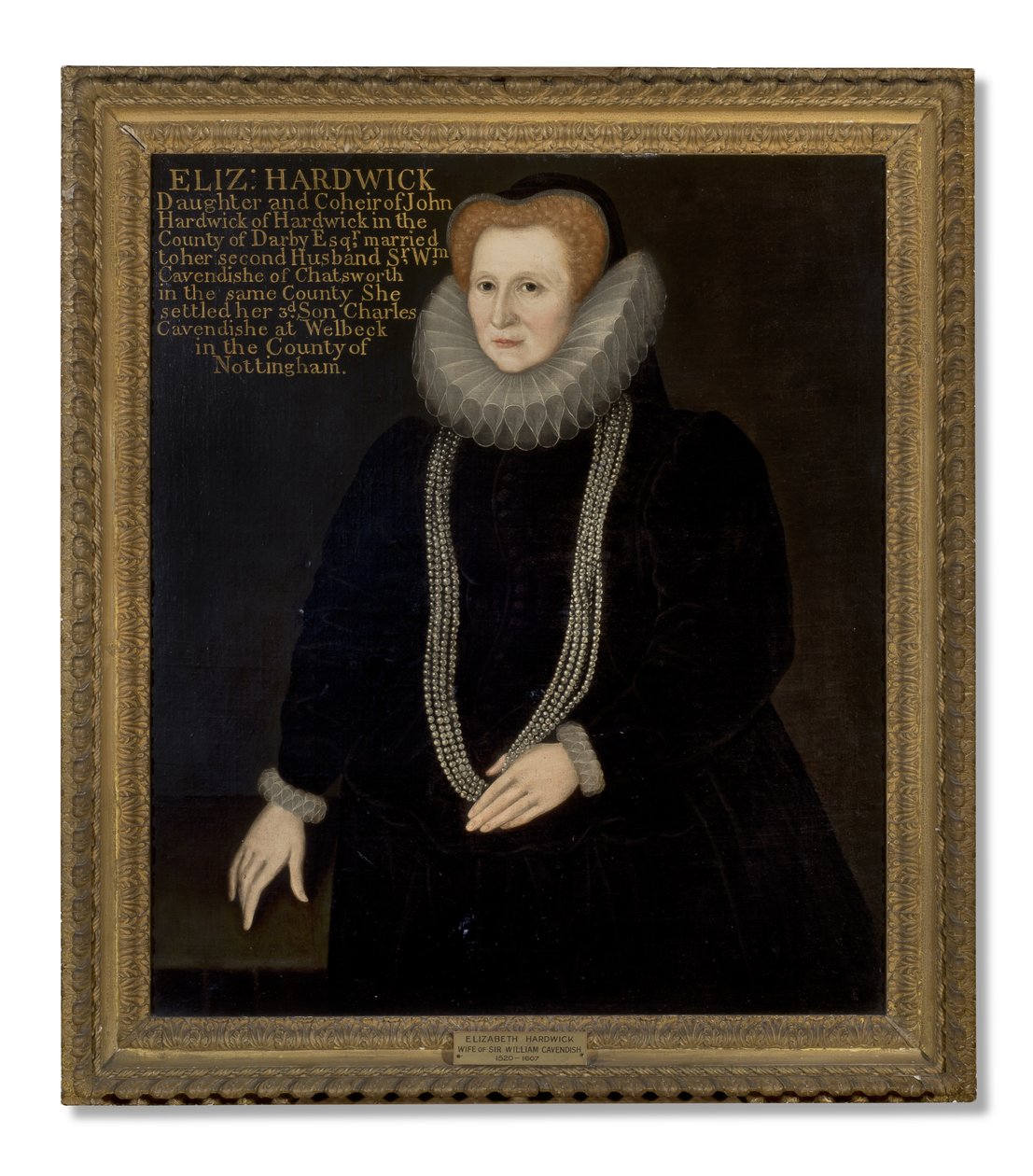 Elizabeth Talbot, Shrewsbury grófnőjének, „Hardwick Bessének” nevezett portréja alkotó: Rowland Lockey