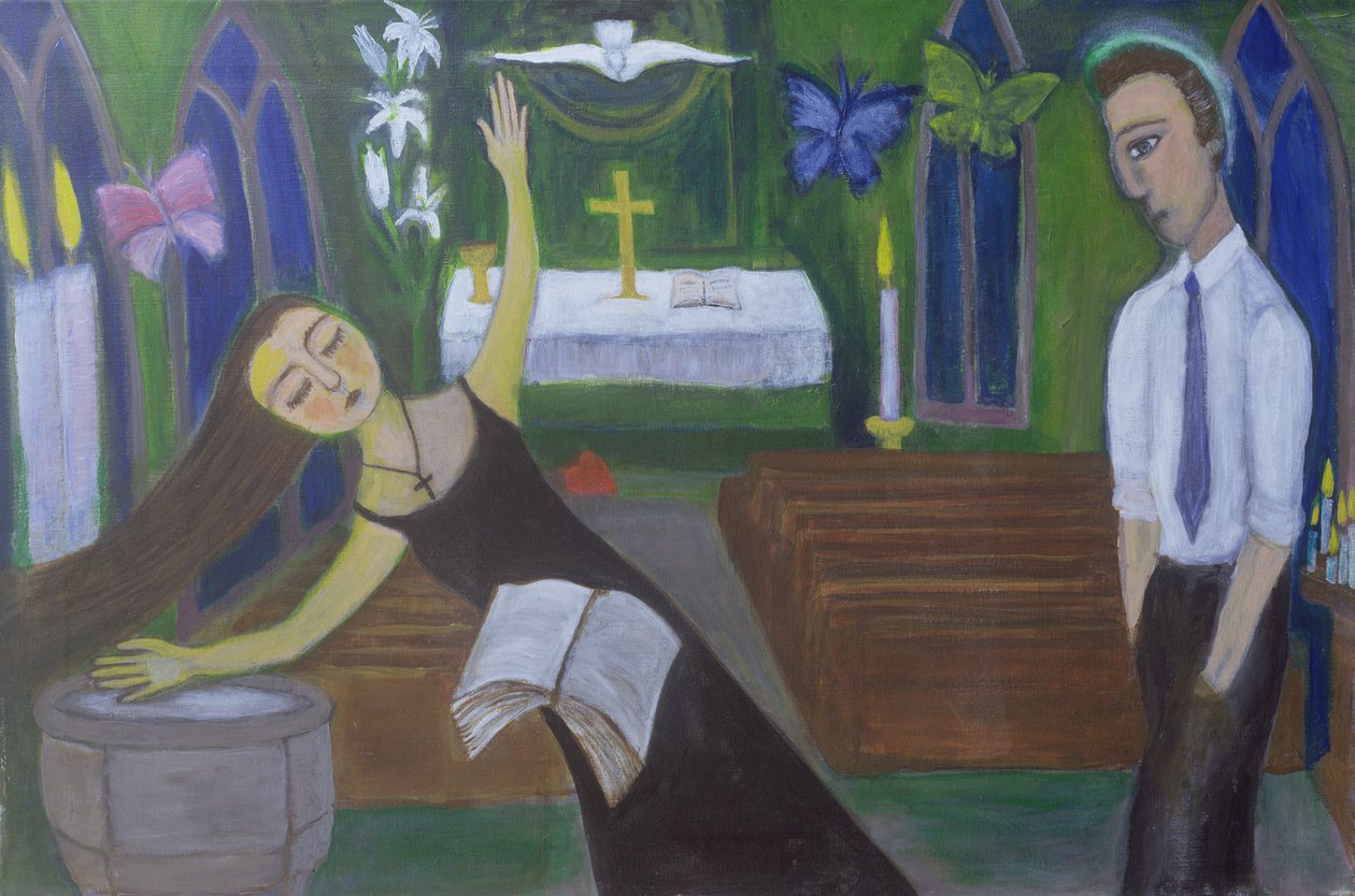 Vallási tapasztalat, 2002 (akril, vászon) alkotó: Roya Salari