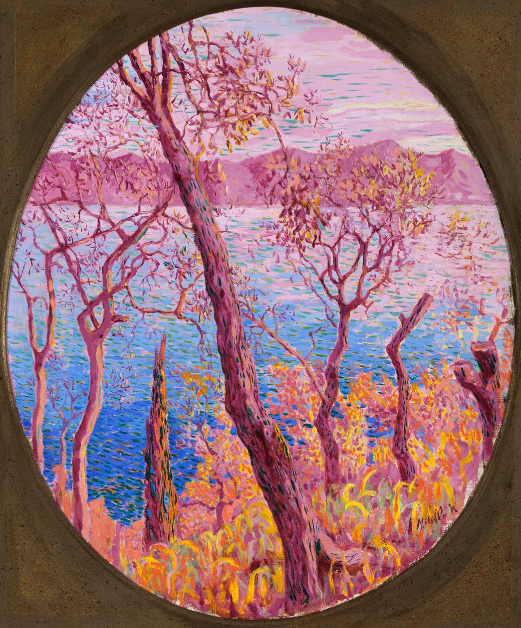 Fák a tengeren, 1910-1914 körül alkotó: Rubaldo Merello