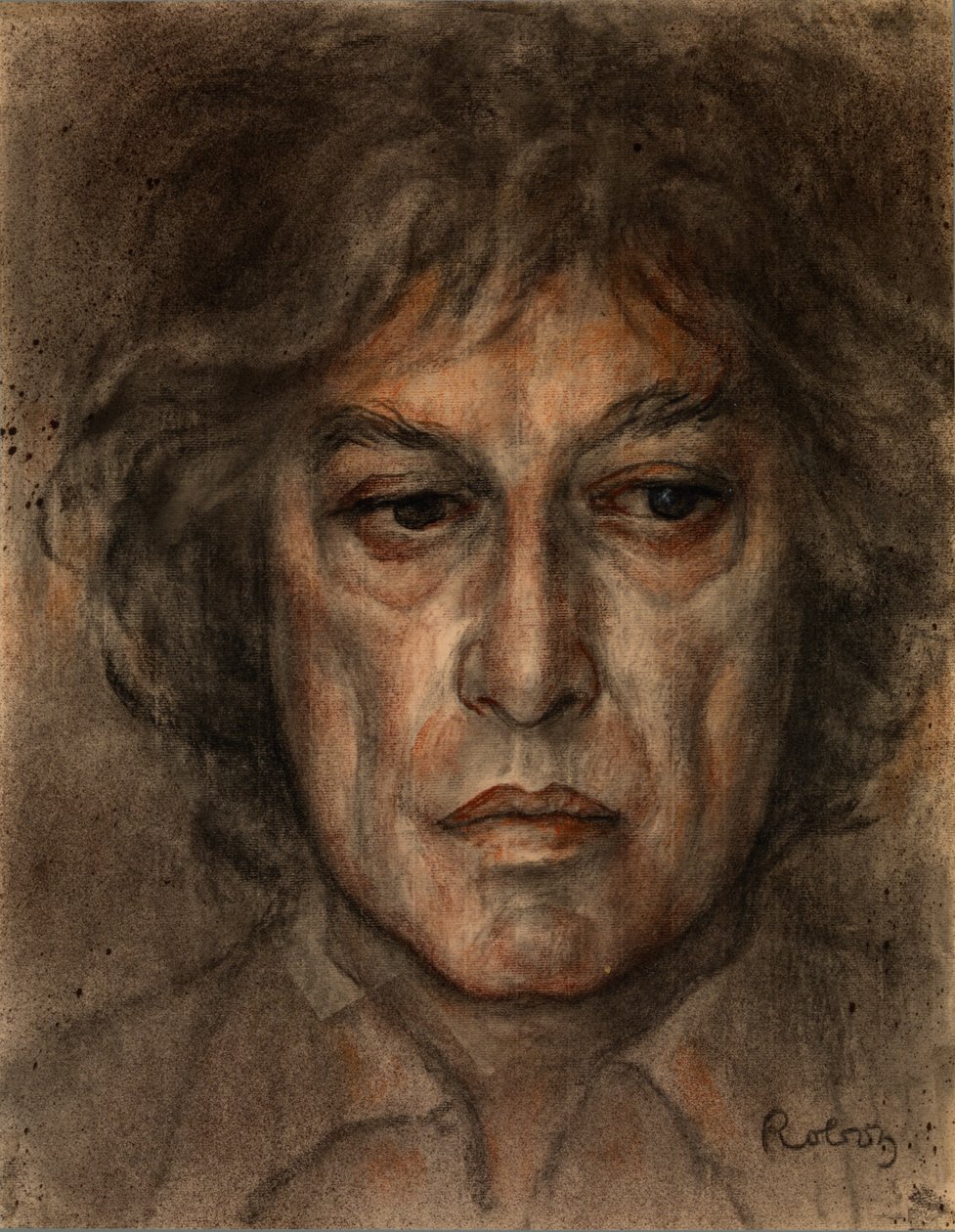 Sir Tom Stoppard portréja Roboz Zsuzsi pasztellkrétájában c alkotó: Rudolf Eichstaedt