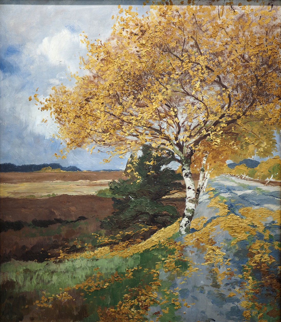 Országút ősszel alkotó: Rudolf Hermanns