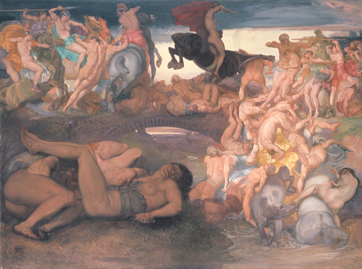 Amazonok harca, 1913 körül alkotó: Rudolf Jettmar