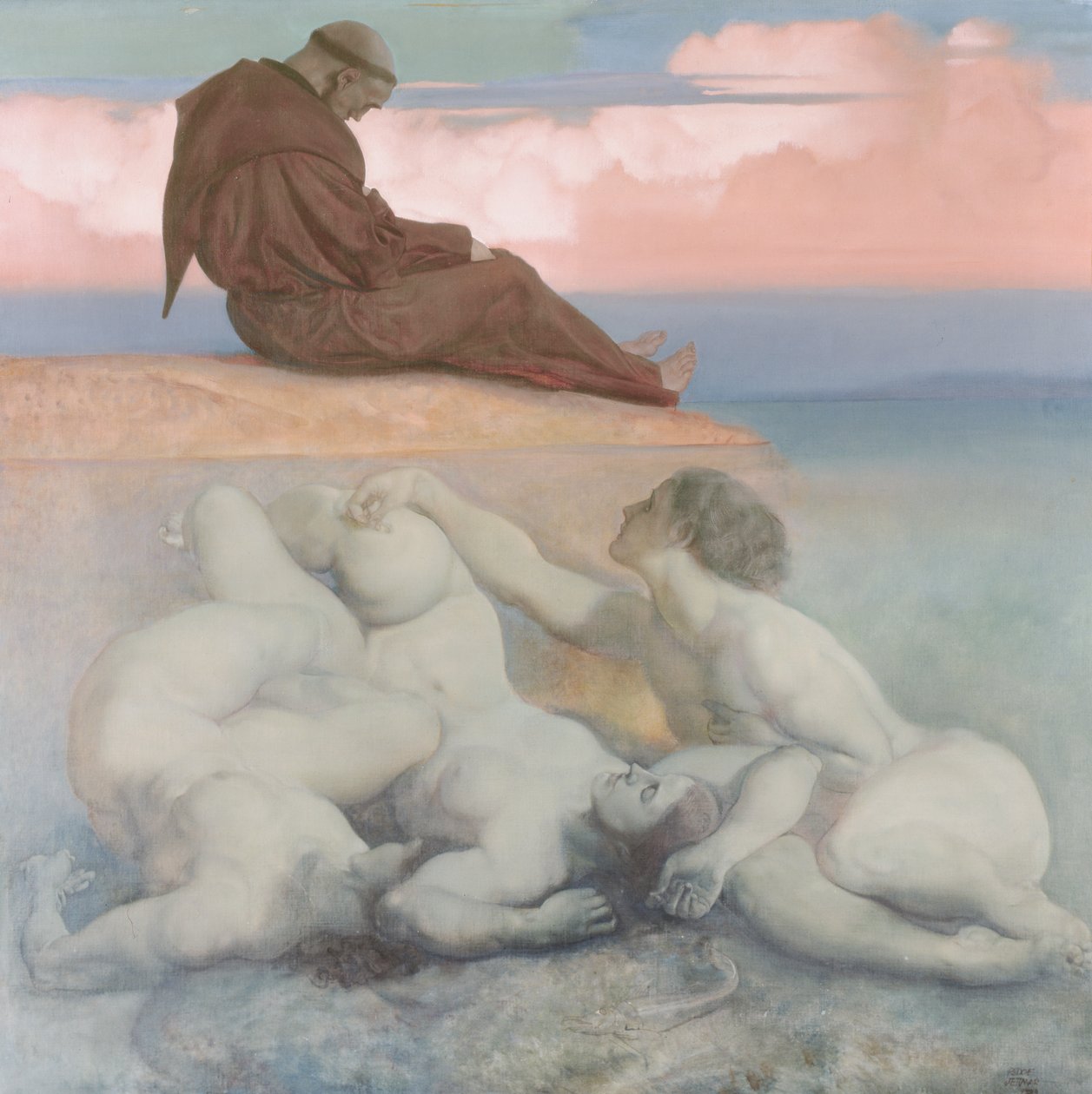 Szerzetes és a nixik, 1921 alkotó: Rudolf Jettmar