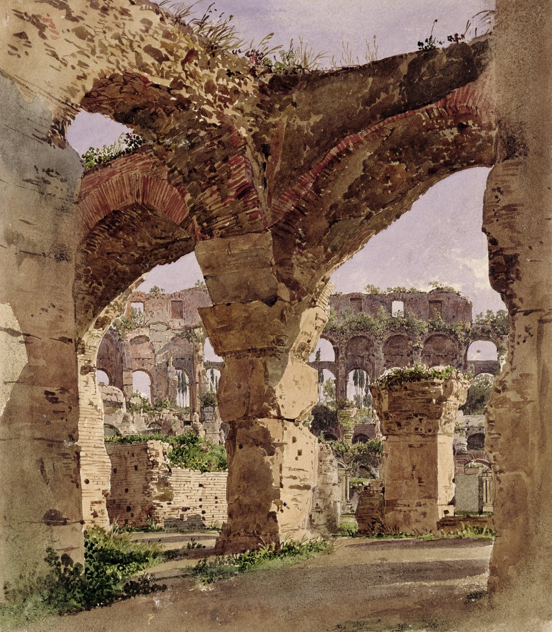 A Colosseum, Róma, 1835 alkotó: Rudolf von Alt