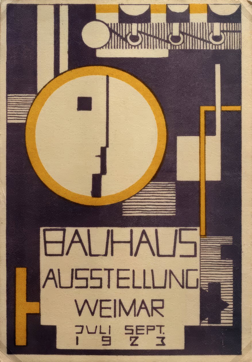 Bauhaus kiállítás Weimar, 1923. július–szeptember alkotó: Rudolf Baschant