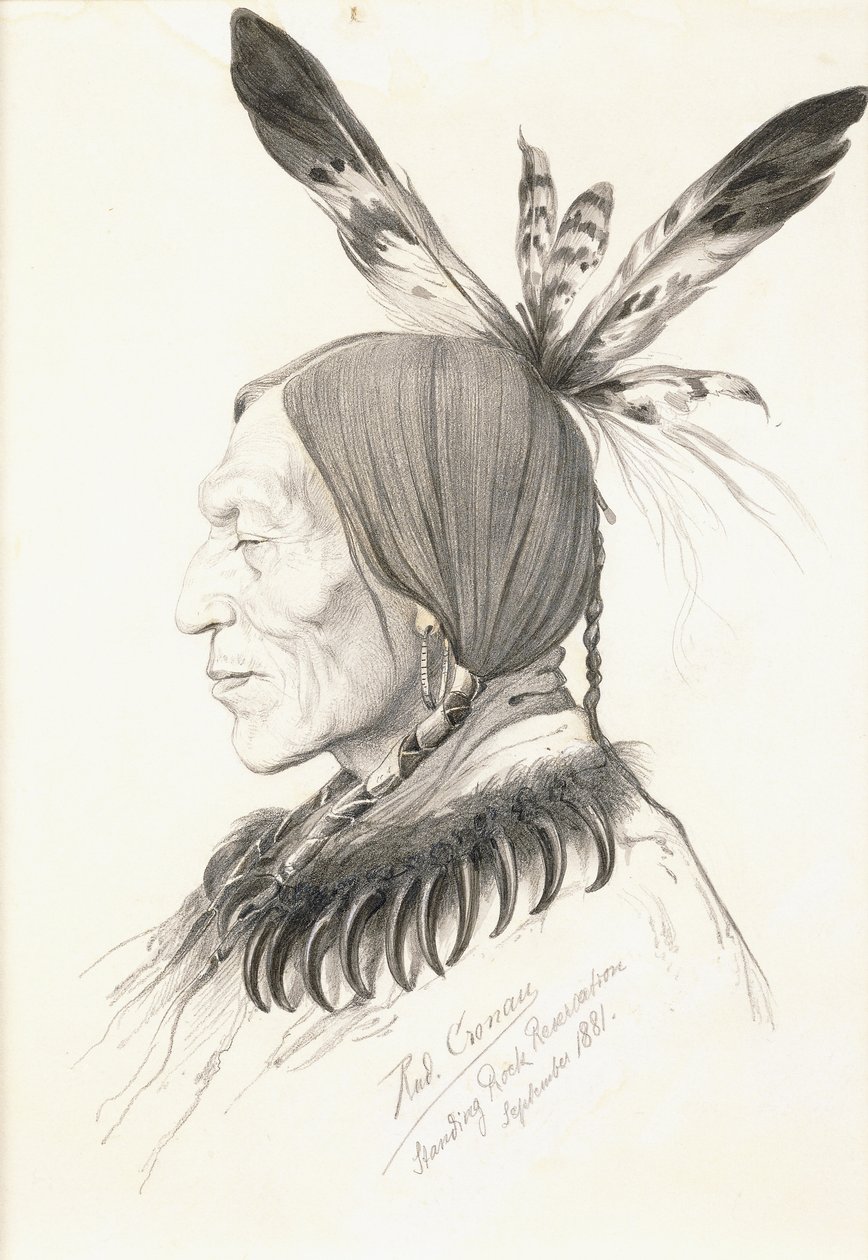 Heu-Topa, Négy szarv vagy Jagoo, A mesemondó, a Hunkpapa sziúk főnöke alkotó: Rudolf Cronau