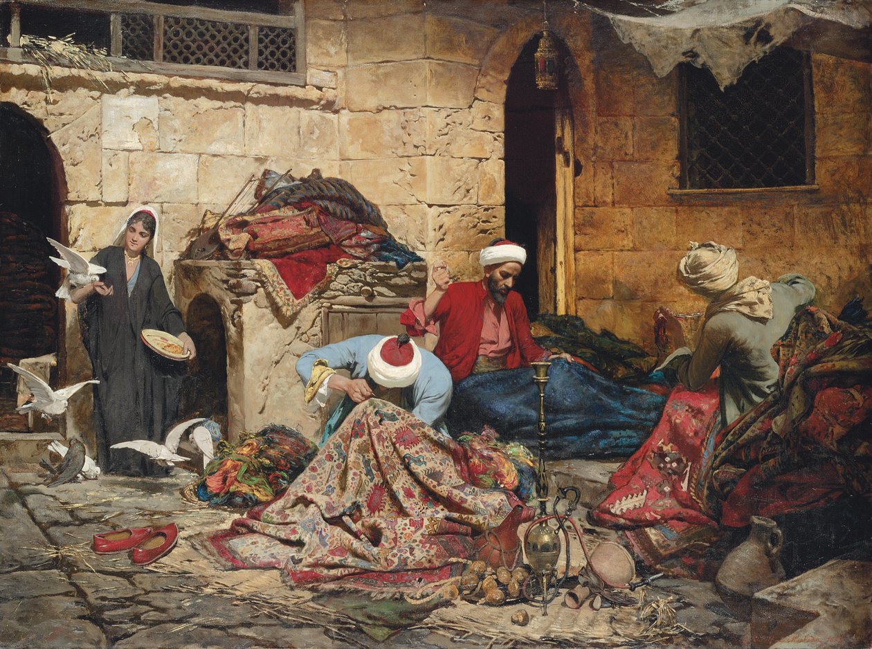 A szőnyegvágók, 1883 alkotó: Rudolf Der G. Swoboda
