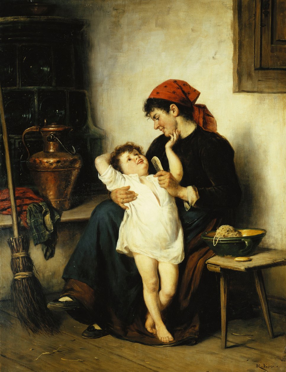 Fürdetés idő, alkotó: Rudolf Epp