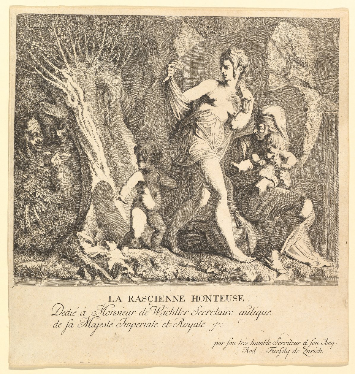 A szégyenletes Rascienne. alkotó: Rudolf Fussli