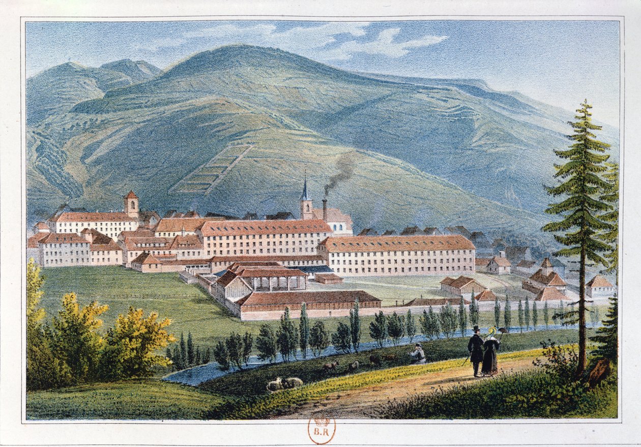 Hartmann és Fils urak gyára, Munster, Elzász, Franciaország, 1842 alkotó: Rudolf Huber