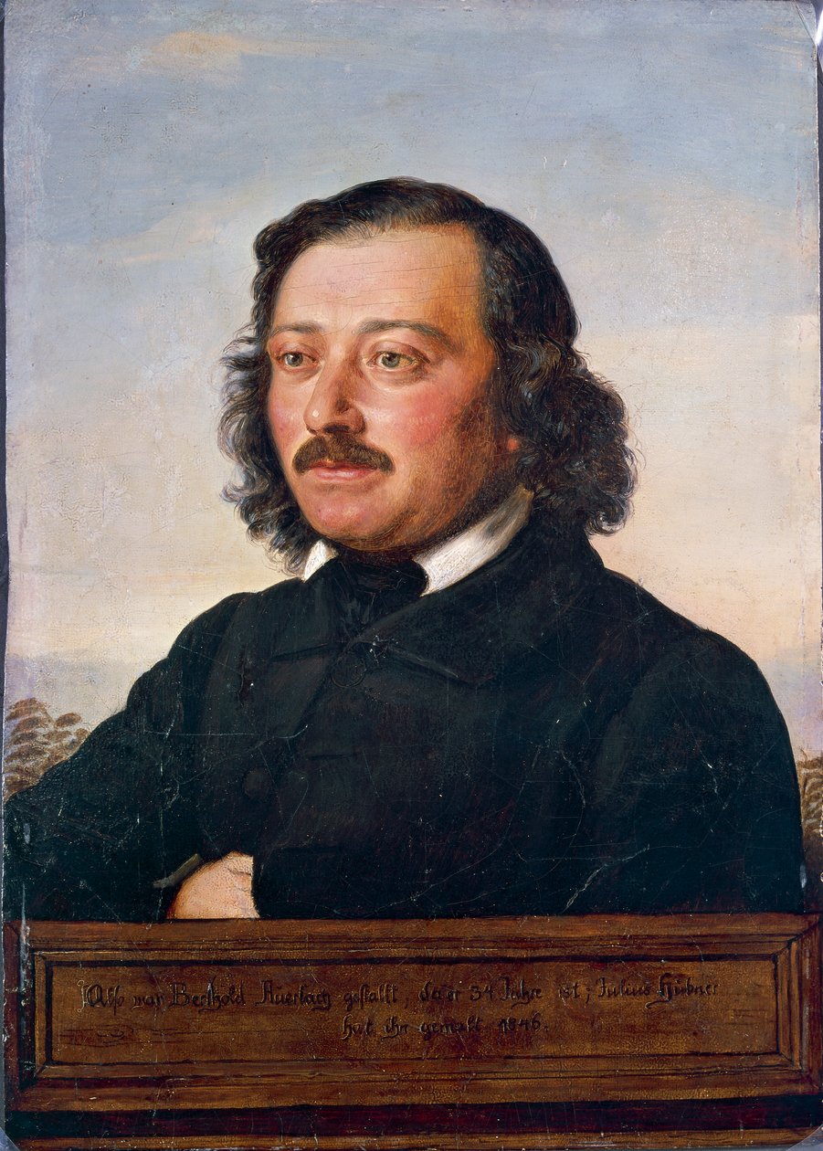 Berthold Auerbach portréja alkotó: Rudolf Julius Benno Huebner