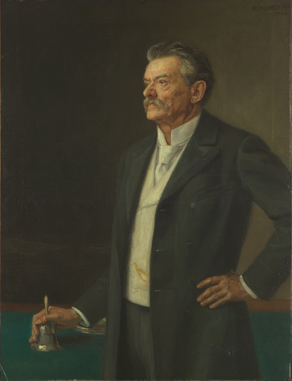 A Reichstag elnöke, dr. Theodor Kathrein alkotó: Rudolf Konopa