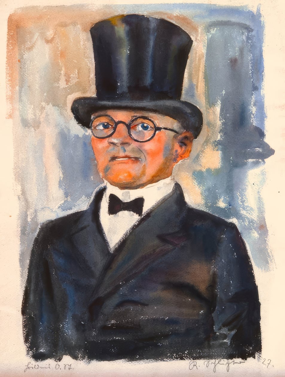 O. St. portréja alkotó: Rudolf Schlichter