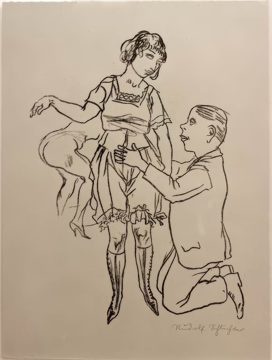 Vőlegény (imádat) alkotó: Rudolf Schlichter