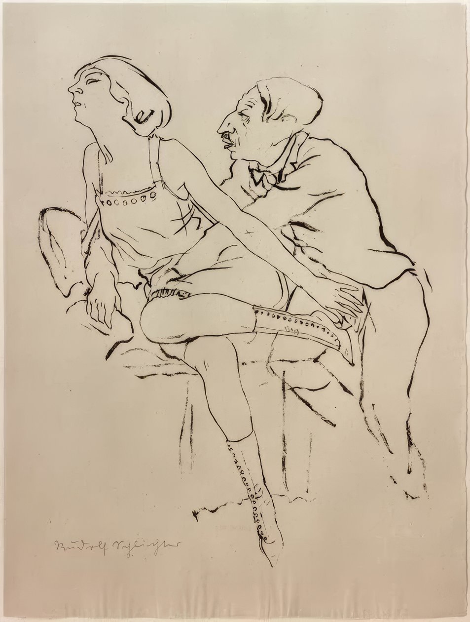 A csábító (szerelmi szórakozás) alkotó: Rudolf Schlichter