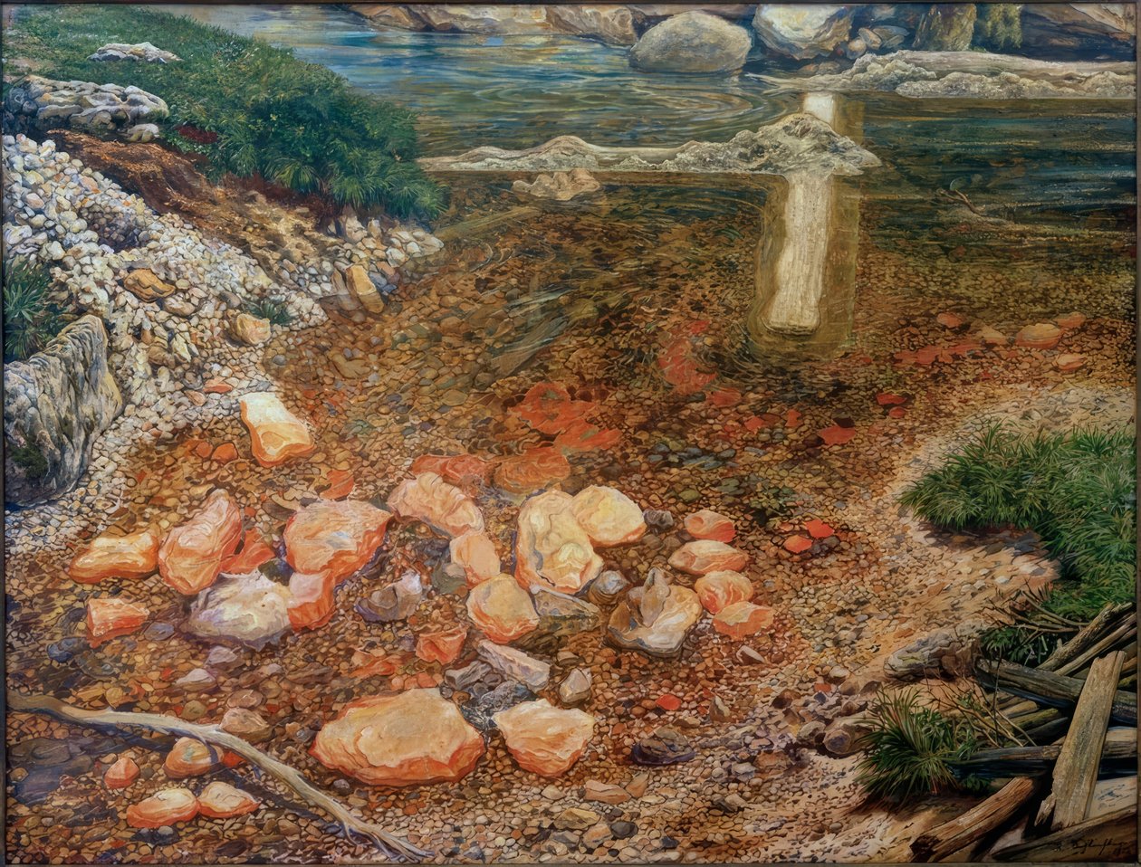 Állat által elzárt patak alkotó: Rudolf Schlichter