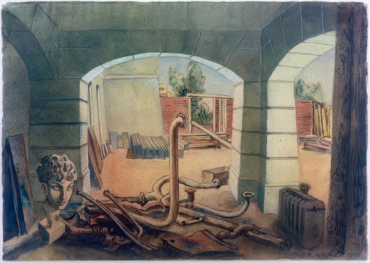 A táborban alkotó: Rudolf Schlichter