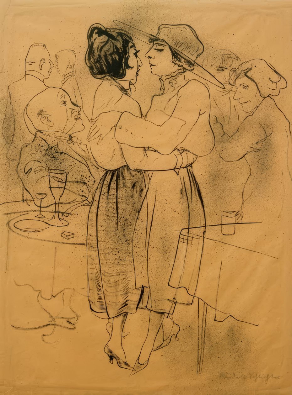 A táncteremben alkotó: Rudolf Schlichter