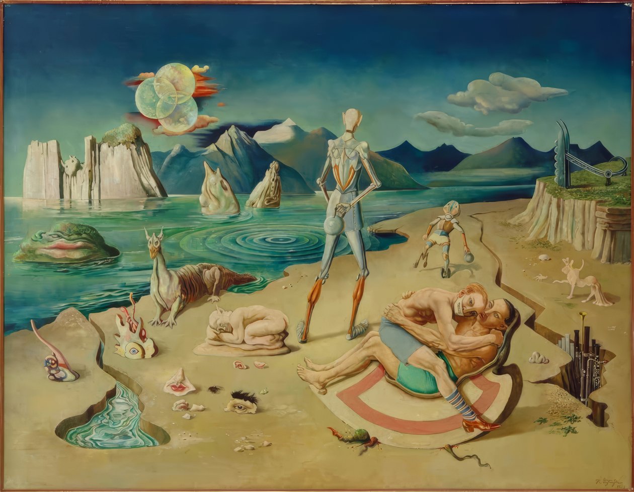 Strandleben am Styx alkotó: Rudolf Schlichter