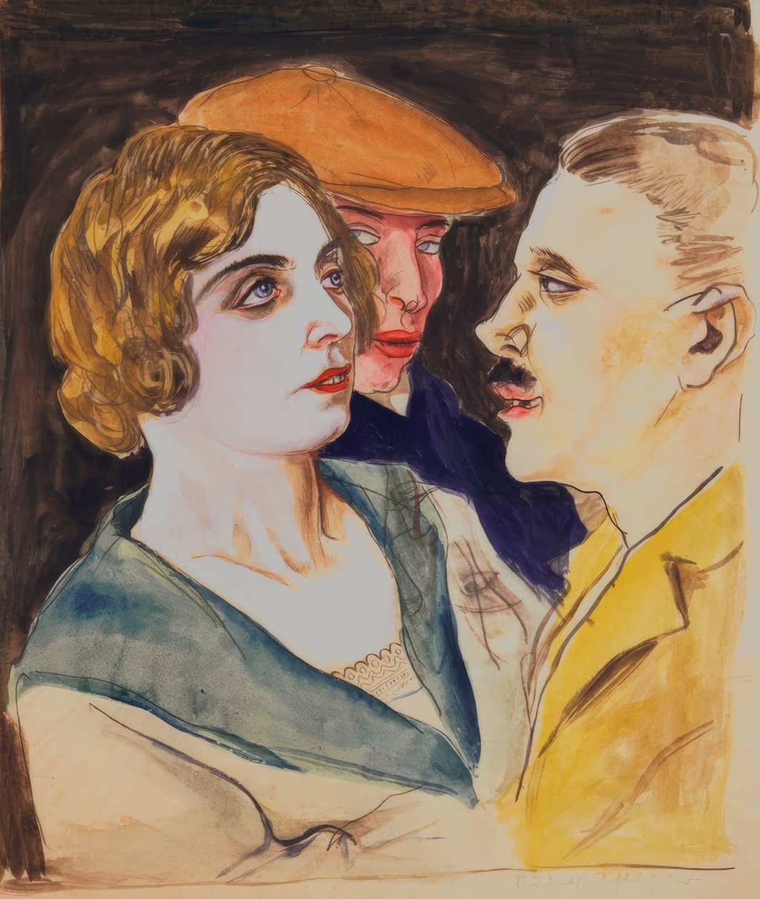 Táncospár és nézők alkotó: Rudolf Schlichter