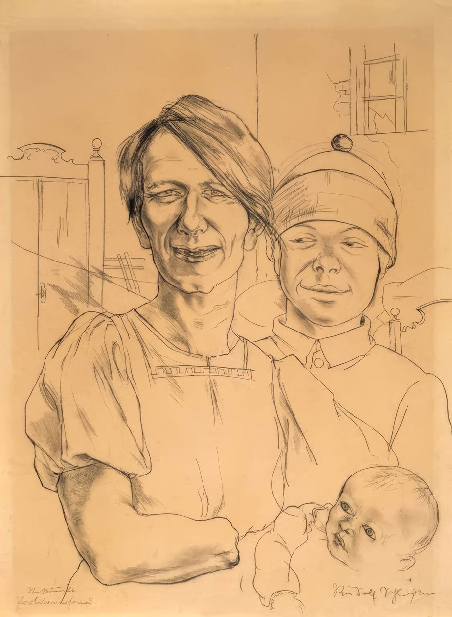 Csonkított proletár nő alkotó: Rudolf Schlichter