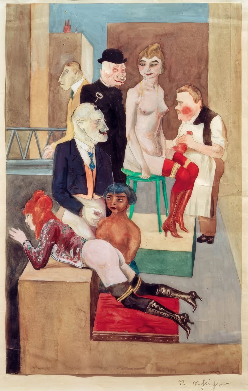 Fetisisták és mániákus flagellánsok találkozója alkotó: Rudolf Schlichter