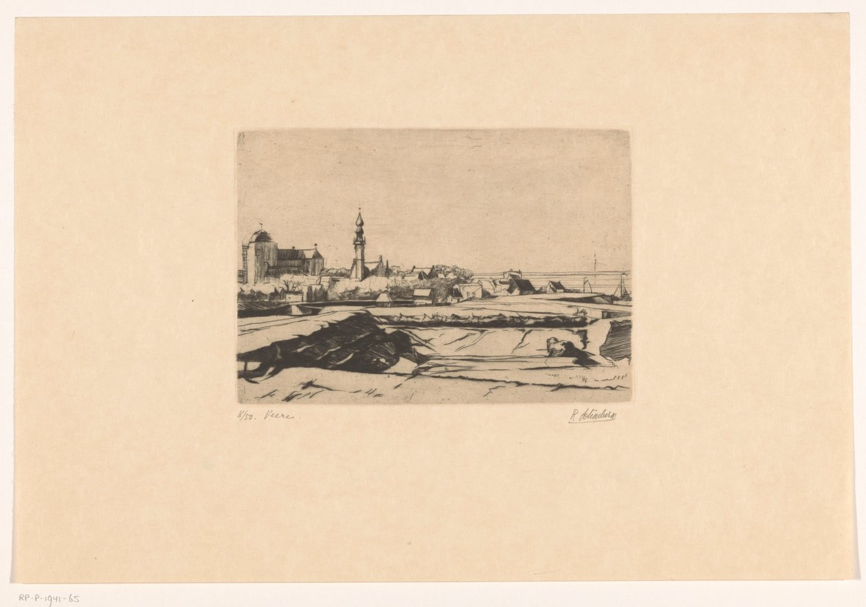 Veere (eredeti cím az objektumon) alkotó: Rudolf Schönberg (signed by artist)