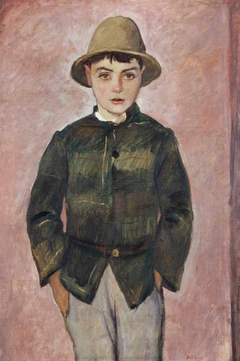 Country Boy, 1928 körül (olaj, vászon) alkotó: Rudolf Vejrych