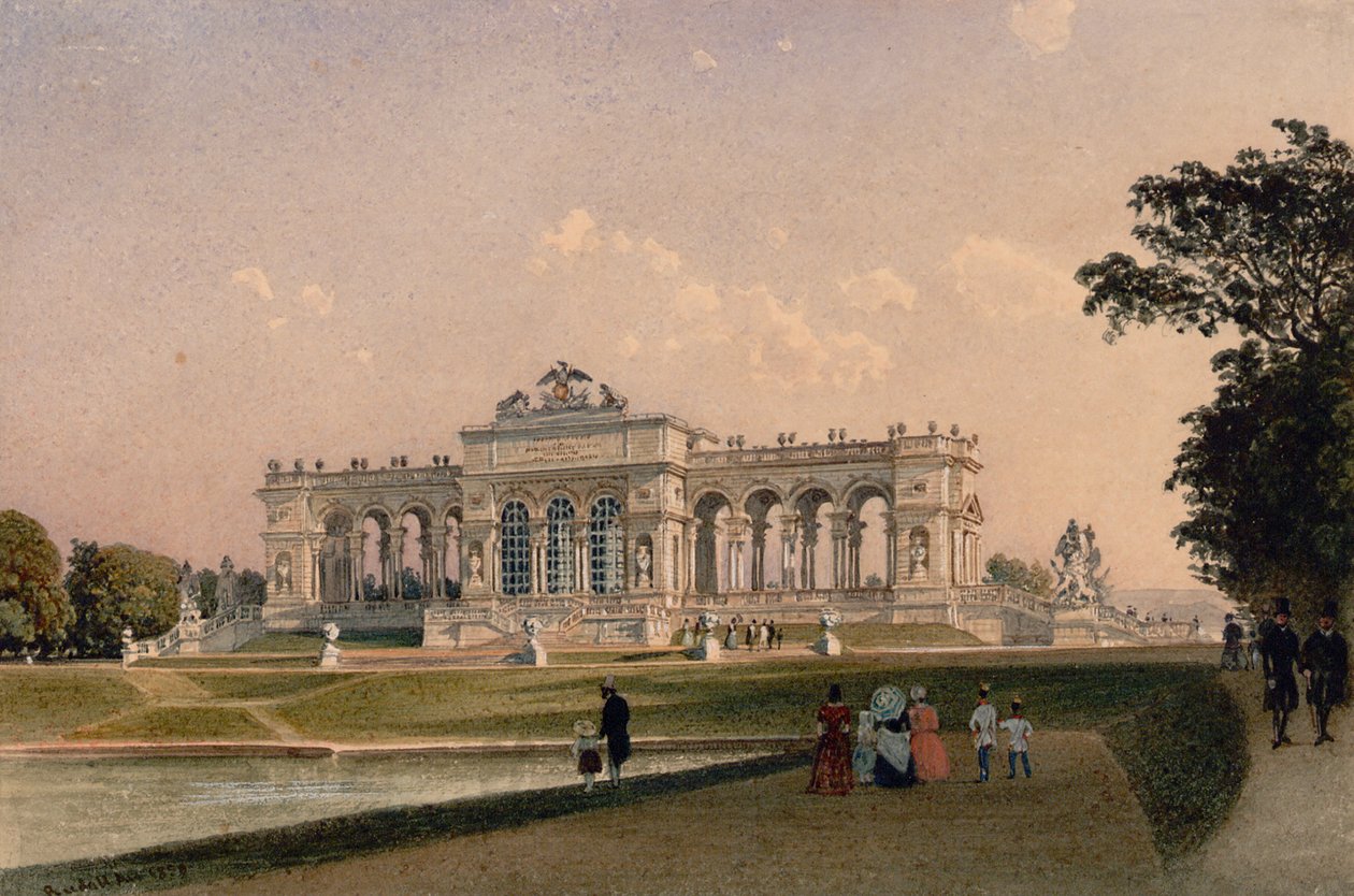 A Gloriette Schoenbrunnban alkotó: Rudolf von Alt
