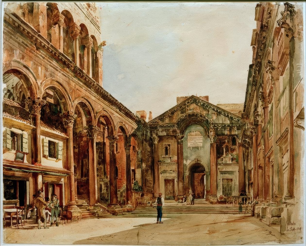 Diocletianus-palota alkotó: Rudolf von Alt