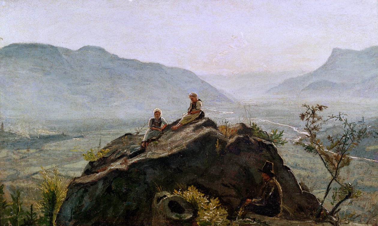 Kilátás az Adige-völgyre, 1831 alkotó: Rudolph Friedrich Wasmann
