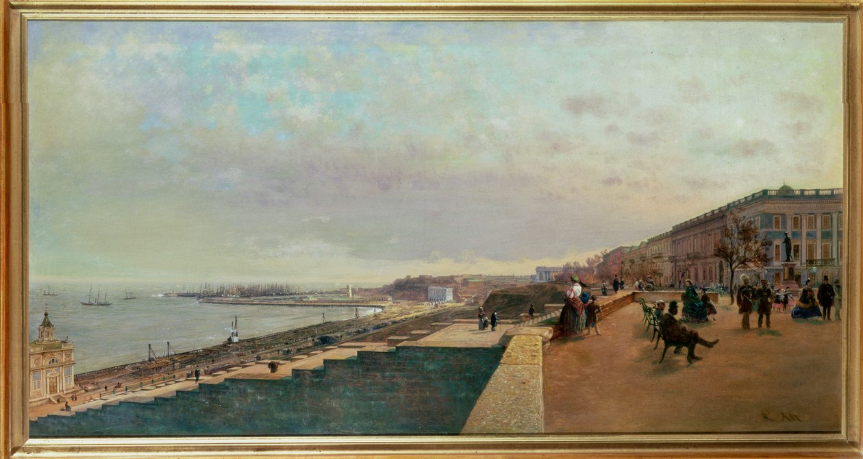 Kilátás Odesszára alkotó: Rudolf von Alt