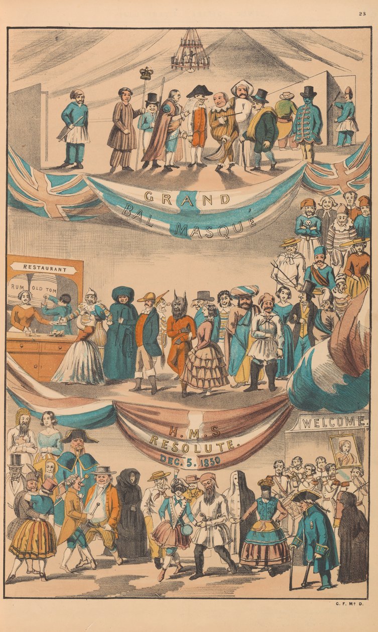 Az 1852 körüli Illustrated News fakszimiléje (fakszimile) alkotó: Rudolph Ackermann