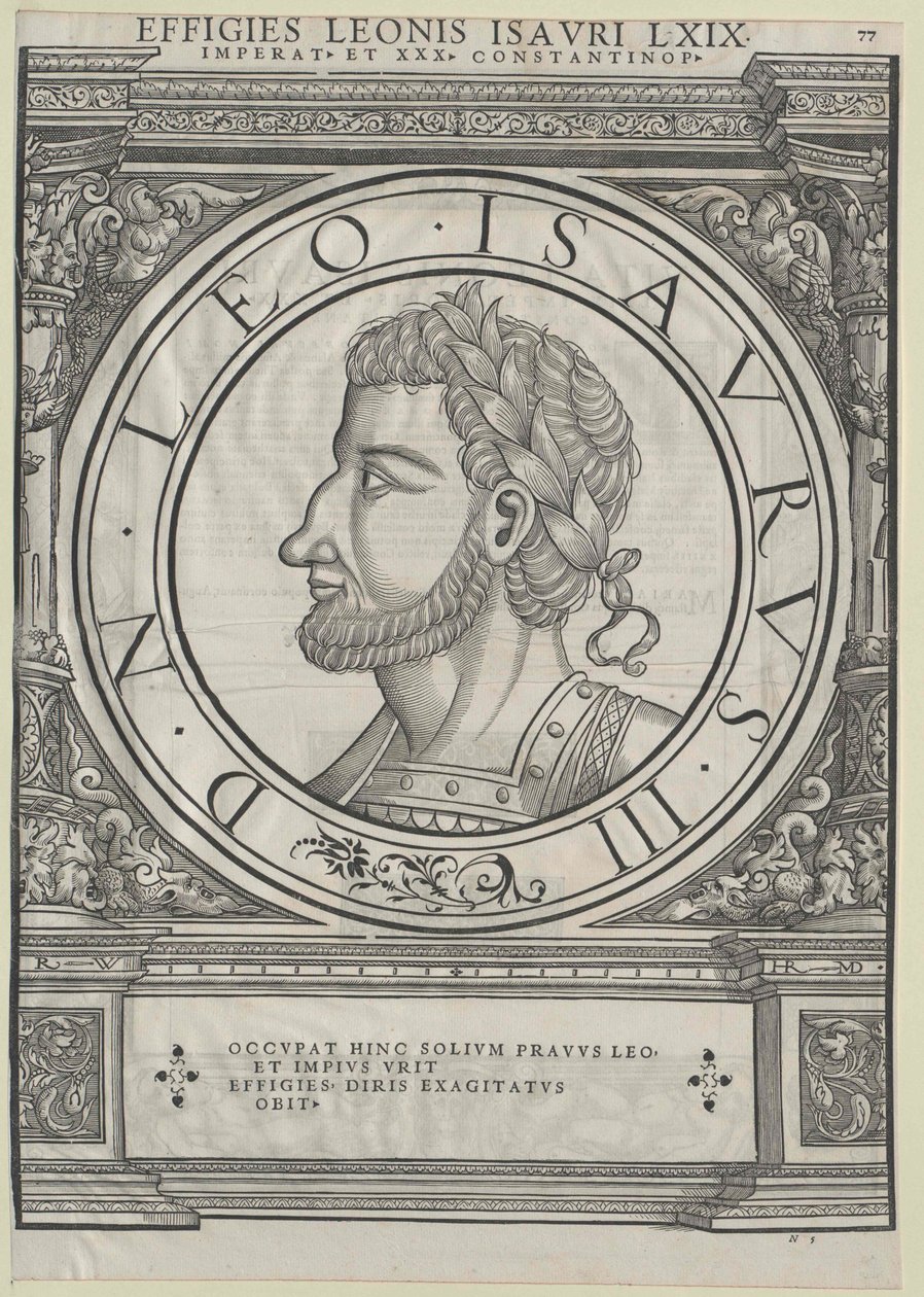 III. Leó kelet-római császár (nyomtatás) alkotó: Rudolph Wyssenbach