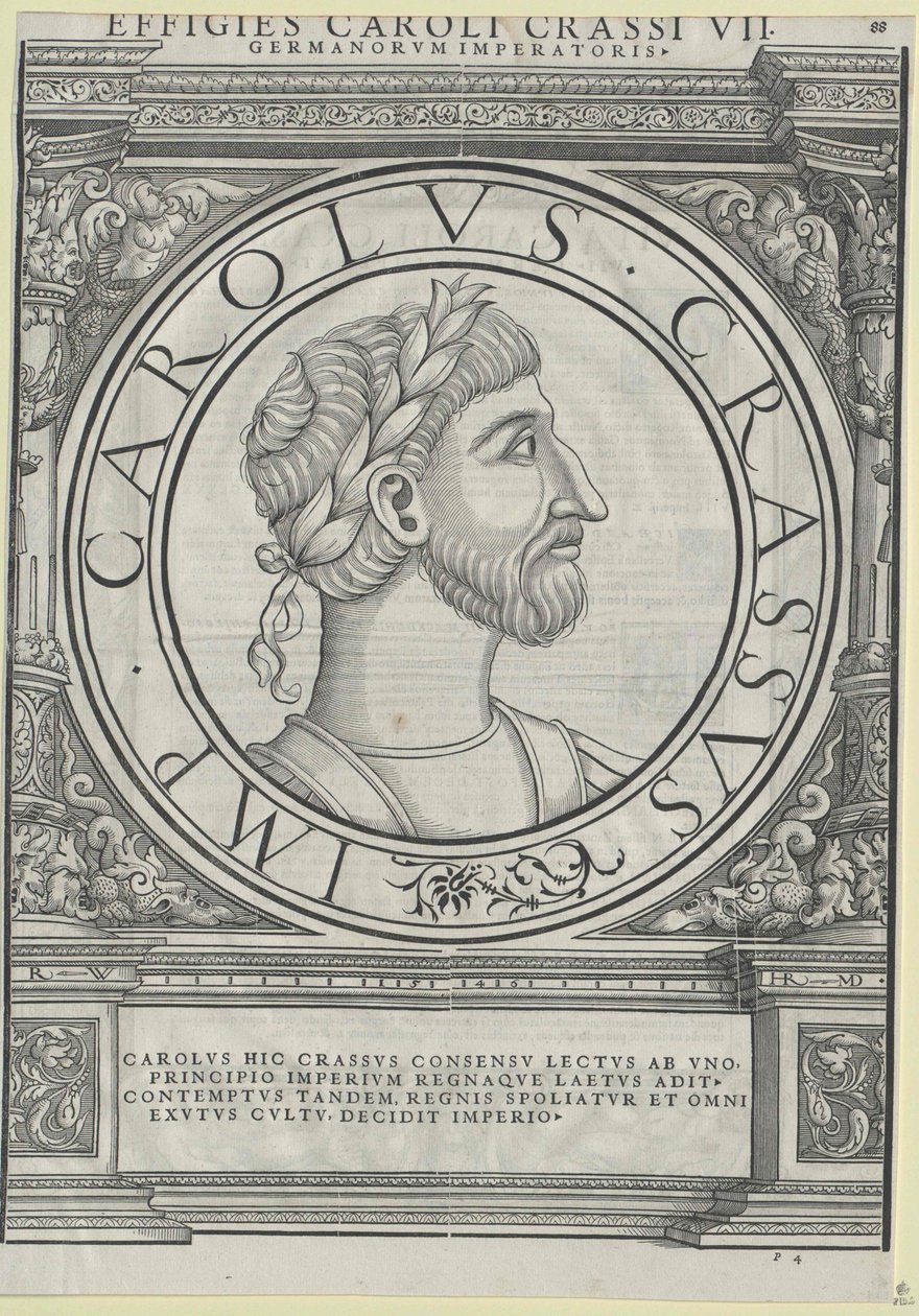 III. Károly császár (nyomtatás) alkotó: Rudolph Wyssenbach