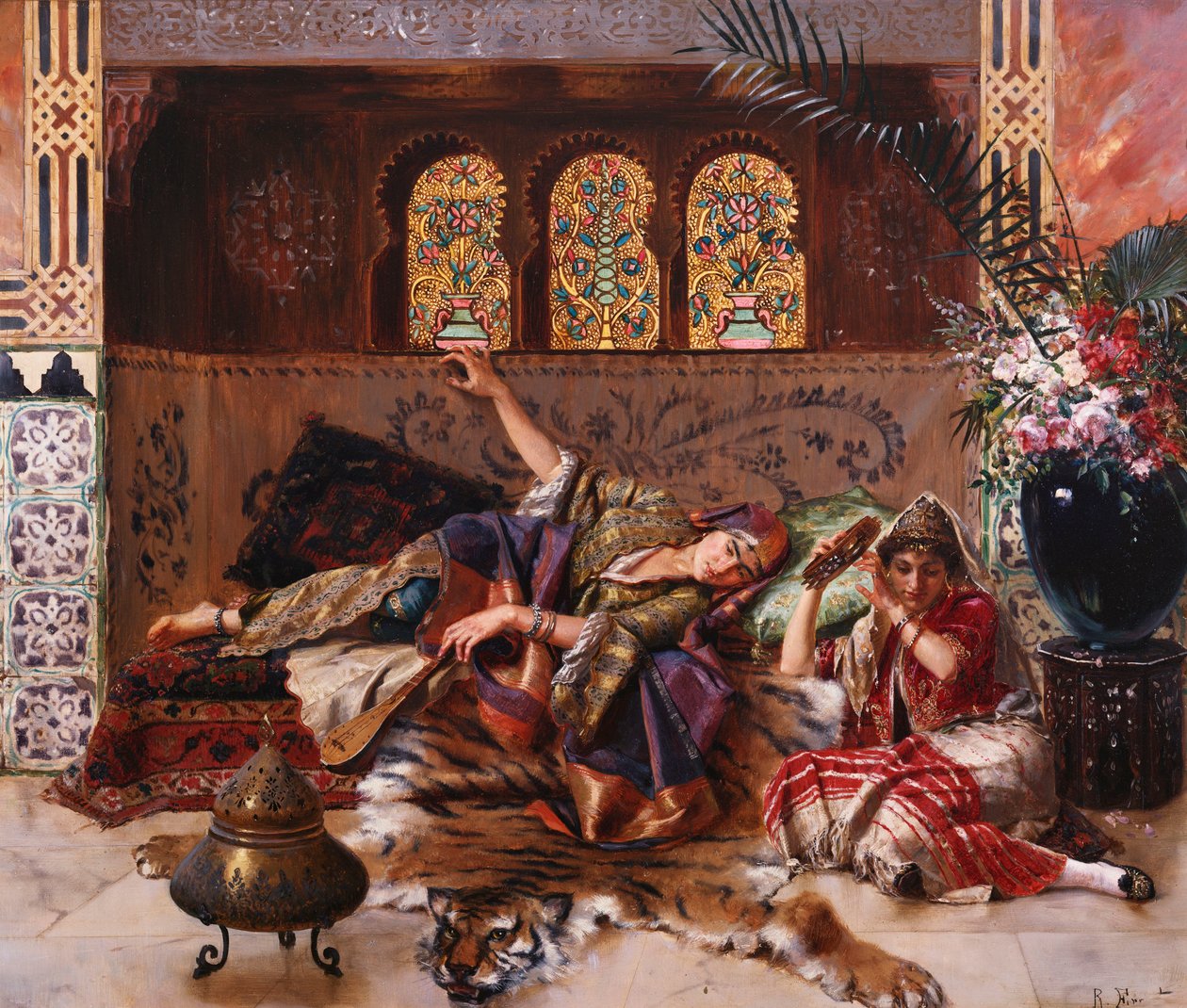 A Háremben alkotó: Rudolphe Ernst