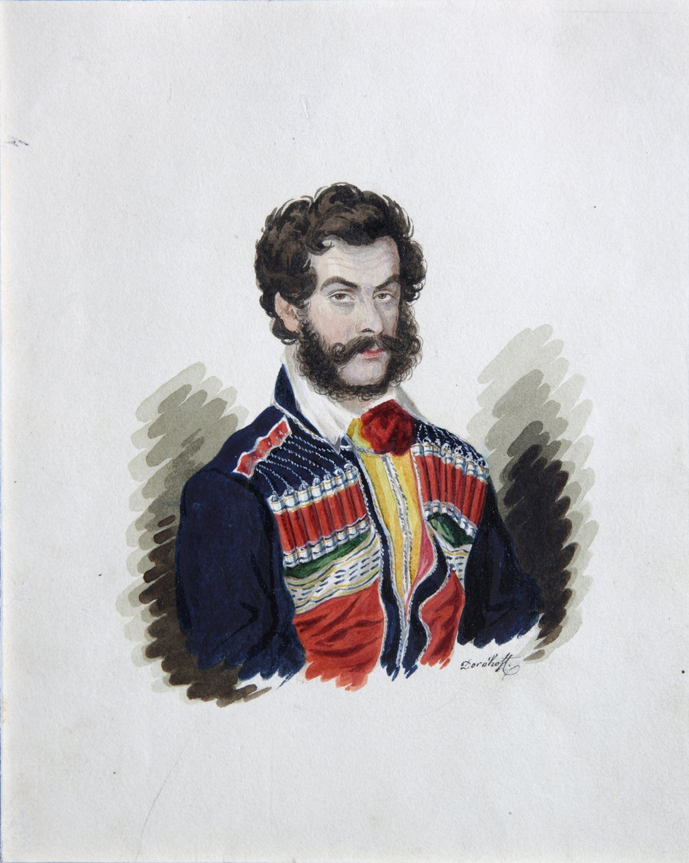 A dekabrist gróf Zakhar Chernyshov portréja 1796-1862, 1830-as évek alkotó: Rufim Ivanovich Dorokhov