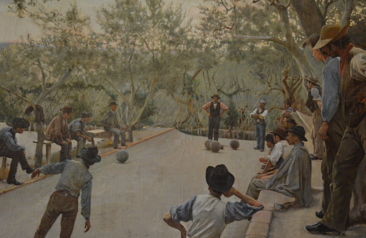 A Bocce játék (részlet) alkotó: Ruggero Focardi