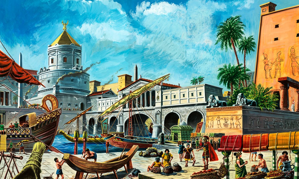 Alexandria (gouache, papír) alkotó: Ruggero Giovannini